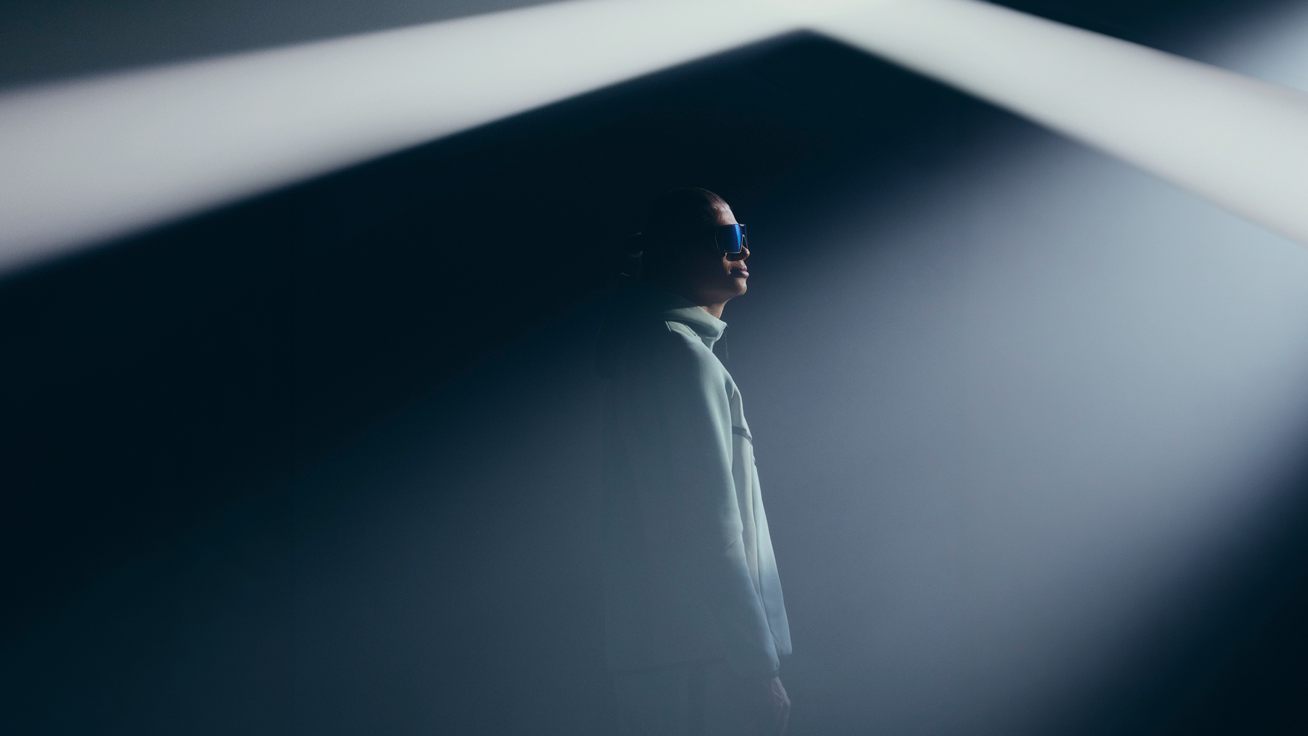 Erling Haaland under a spotlight